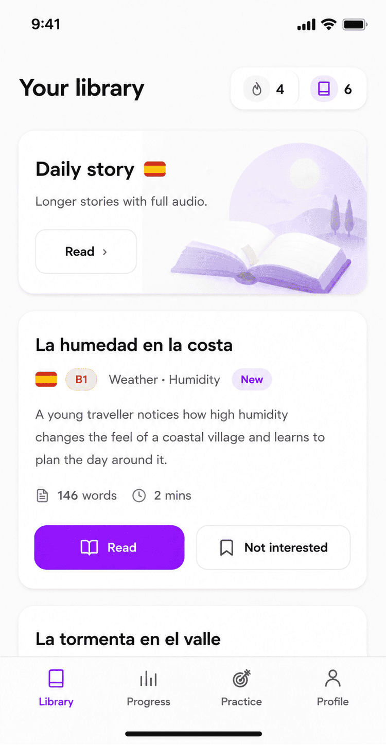 Volitude app library screenshot